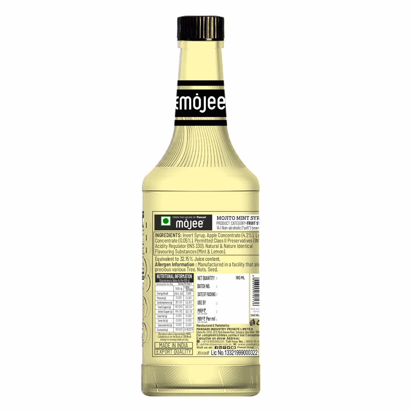 Mojee MINT MOJITO SYRUP