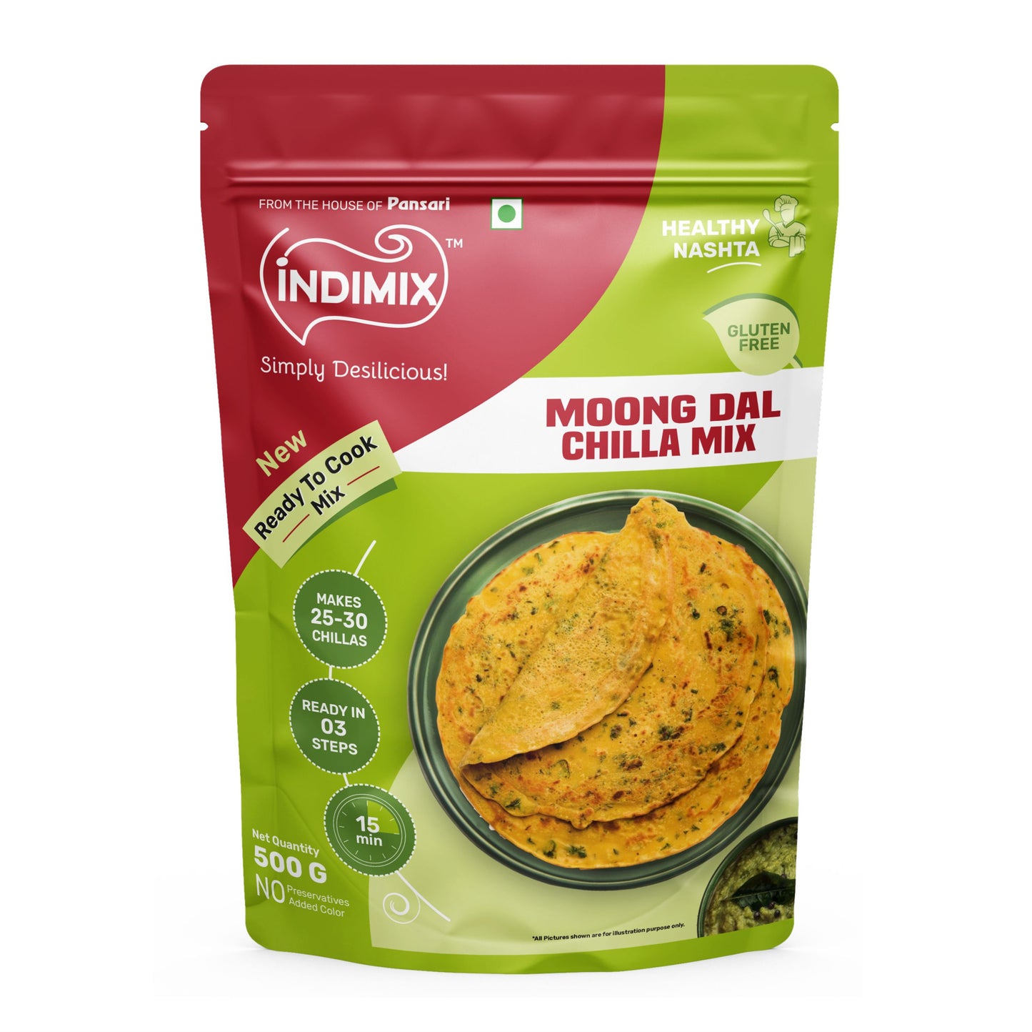 MOONG DAL CHILLA Mix