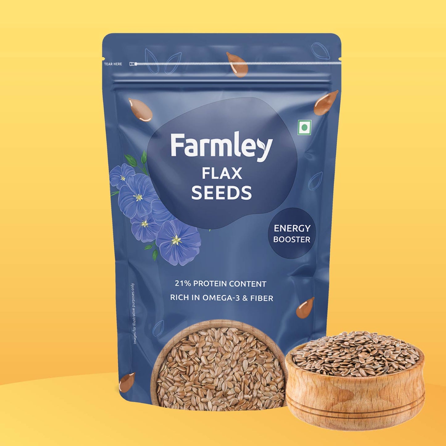 Premium Flax Seeds Standee Pouch