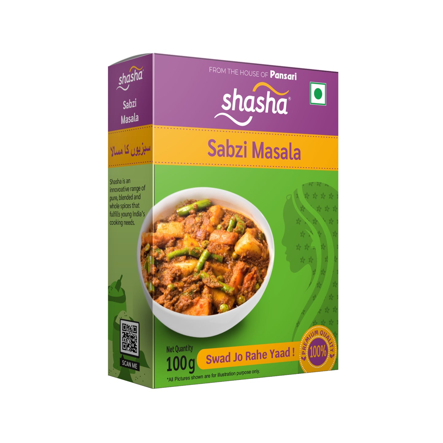 SHASHA SABZI MASALA 100g